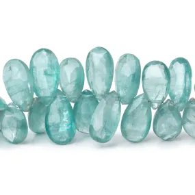 10x6-15x8mm Teal Kyanite Faceted Pear Beads 7 inch 55 pieces