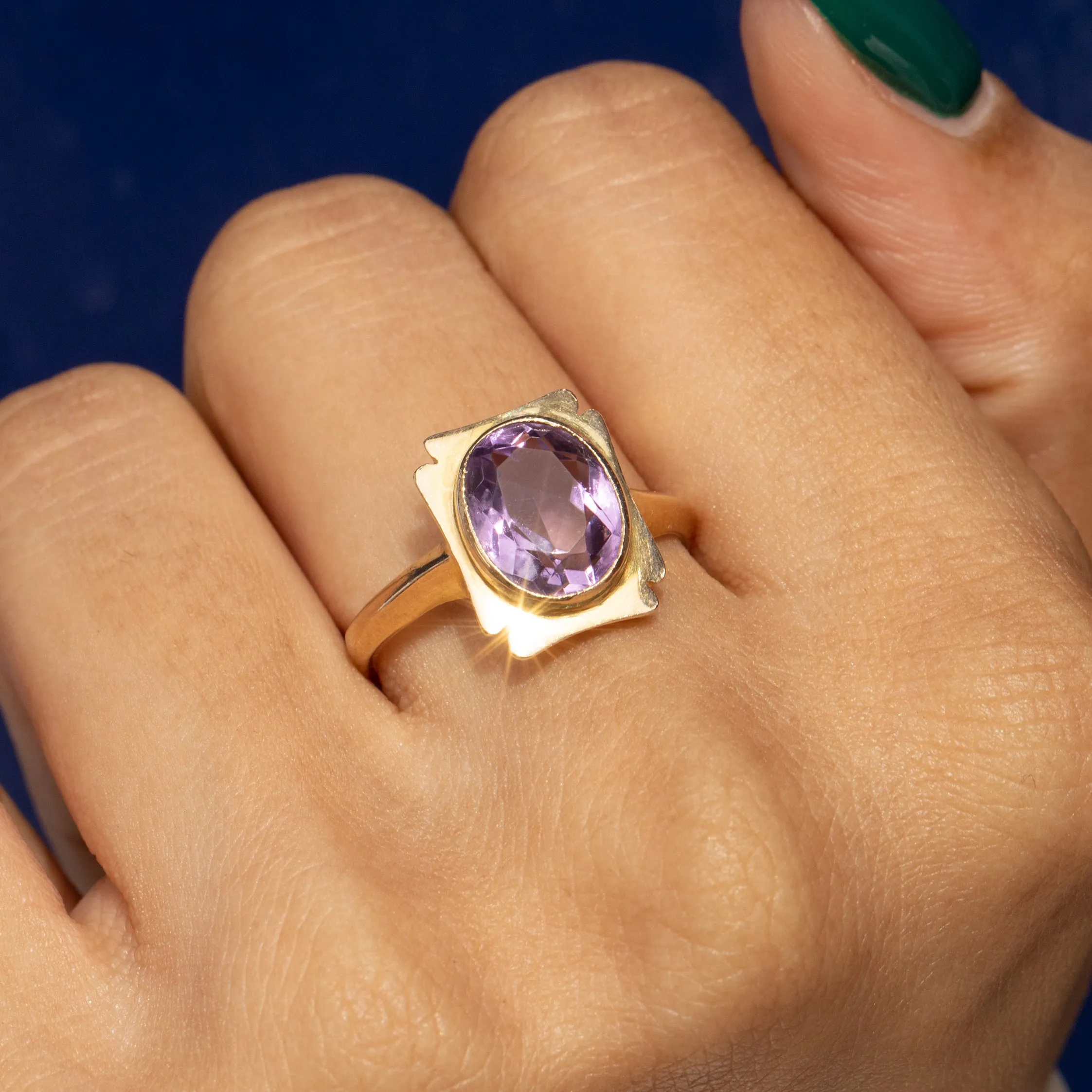 9ct Gold Amethyst Ring, 1.40ct