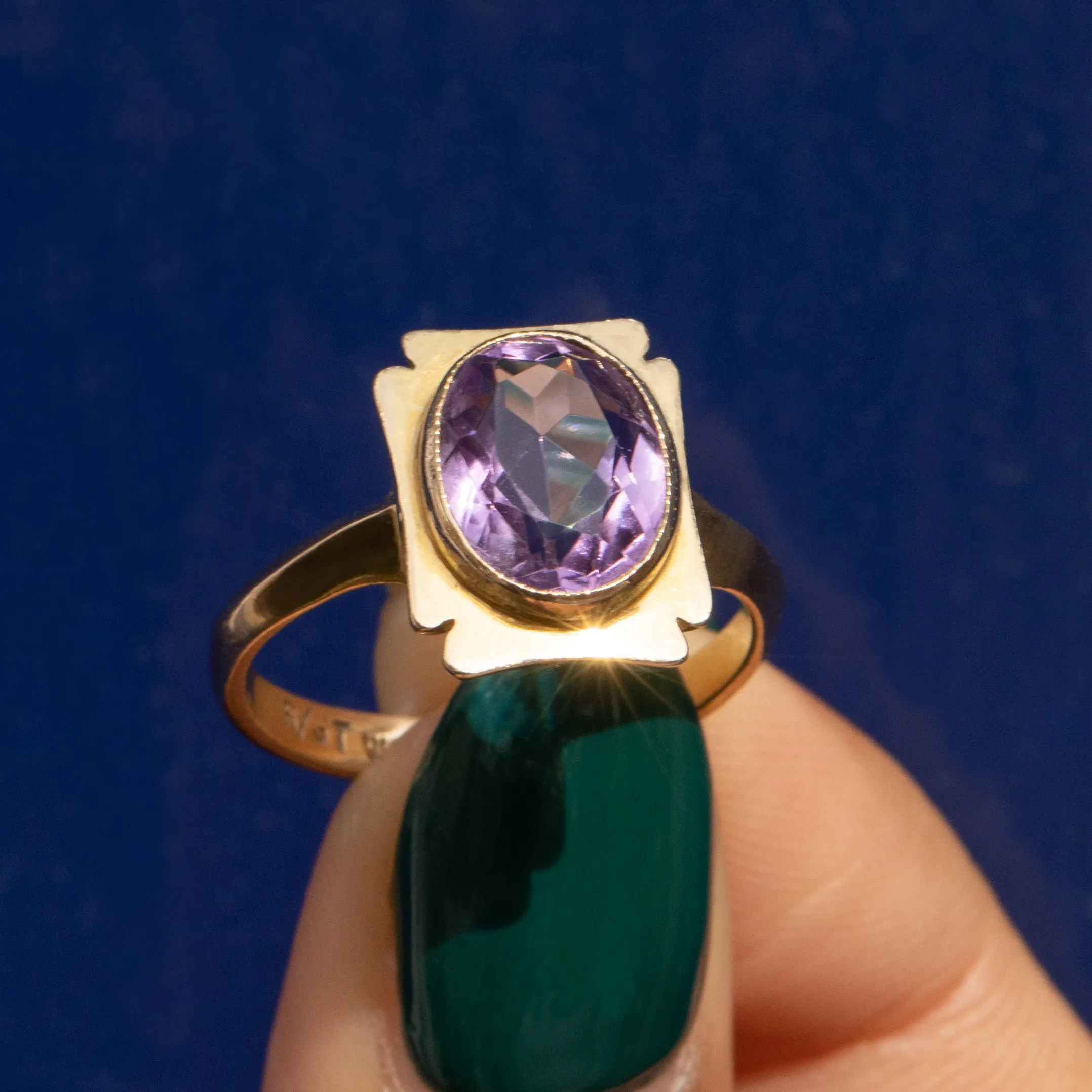 9ct Gold Amethyst Ring, 1.40ct