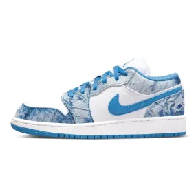 Air Jordan 1 Low GS White Dutch Blue White