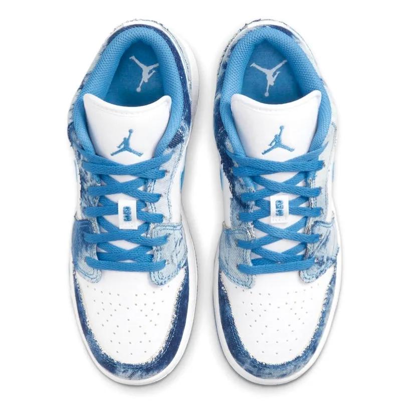 Air Jordan 1 Low GS White Dutch Blue White