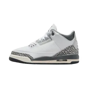 Air Jordan 3 (GS) Hide and Seek White Black Iron Light Ash Grey Cement Grey