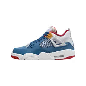 Air Jordan 4 Retro GS Messy Room French Blue White Gym Red