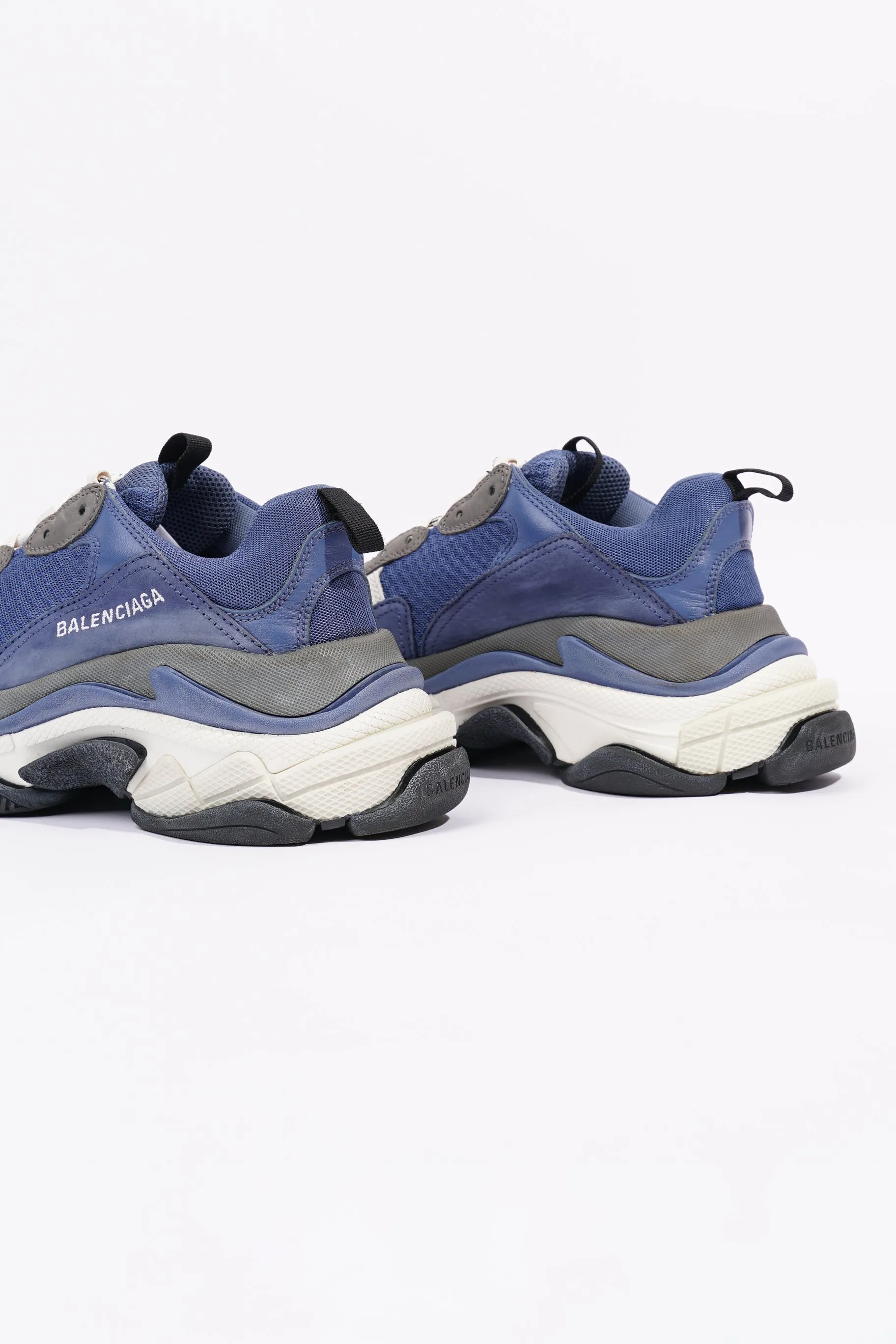 Balenciaga Mens Triple S Navy / Grey / White EU 39 / UK 5