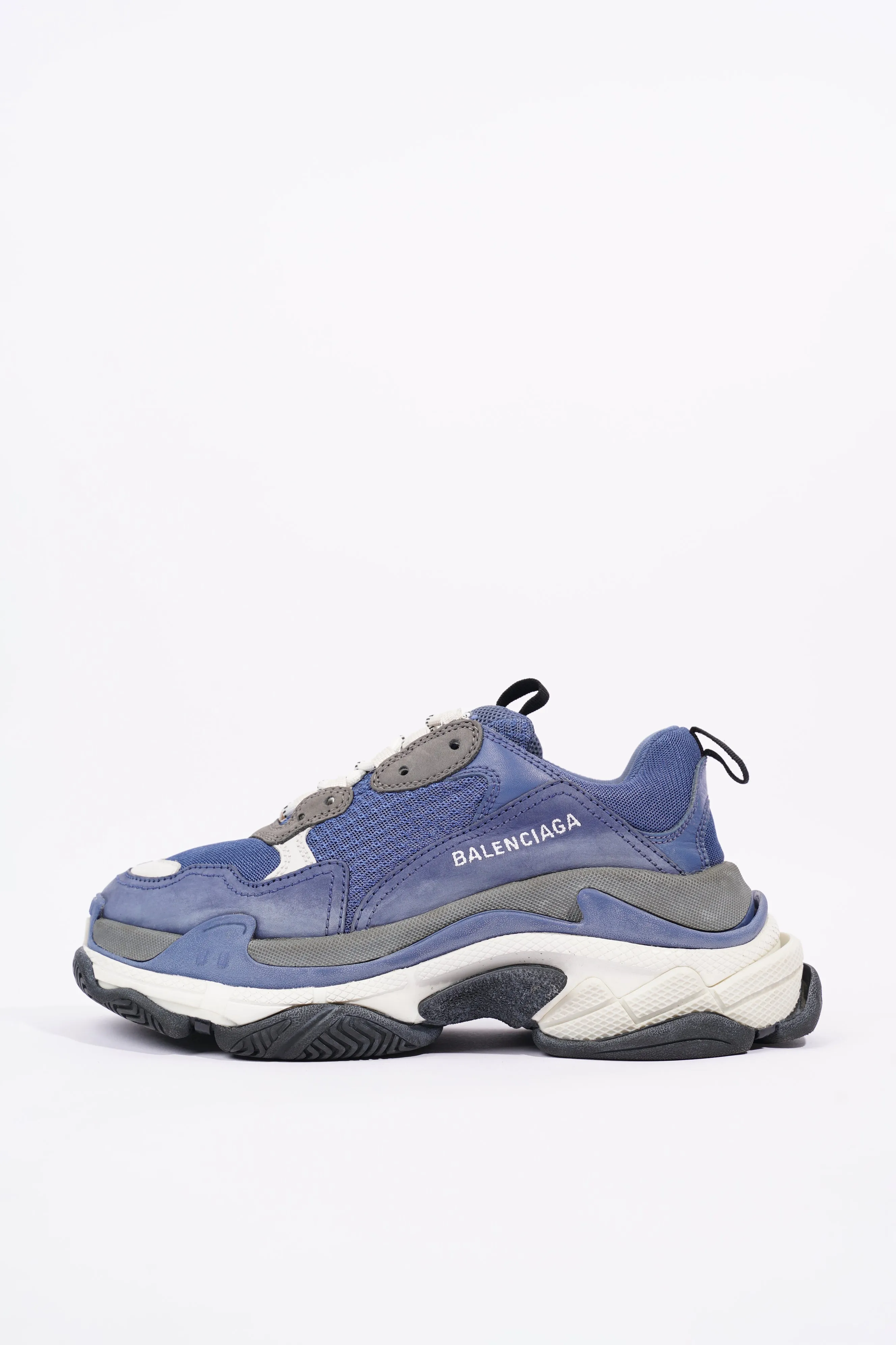 Balenciaga Mens Triple S Navy / Grey / White EU 39 / UK 5