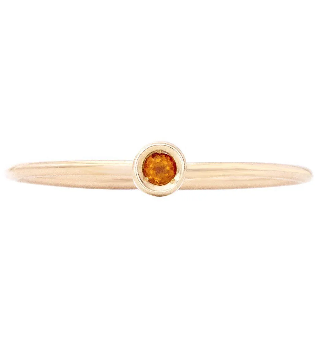 Birthstone Stacking Ring With Citrine