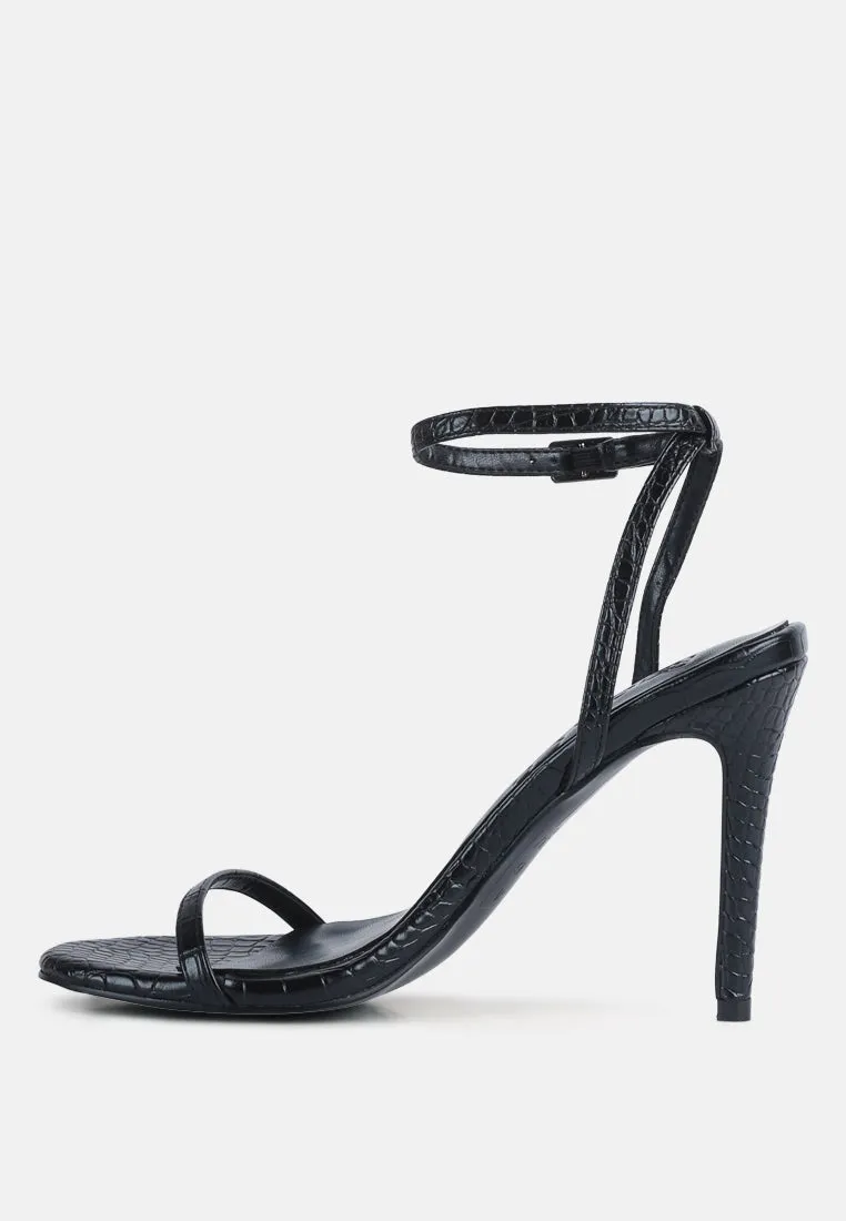 Blondes Croc High Heeled Sandal By Ruw