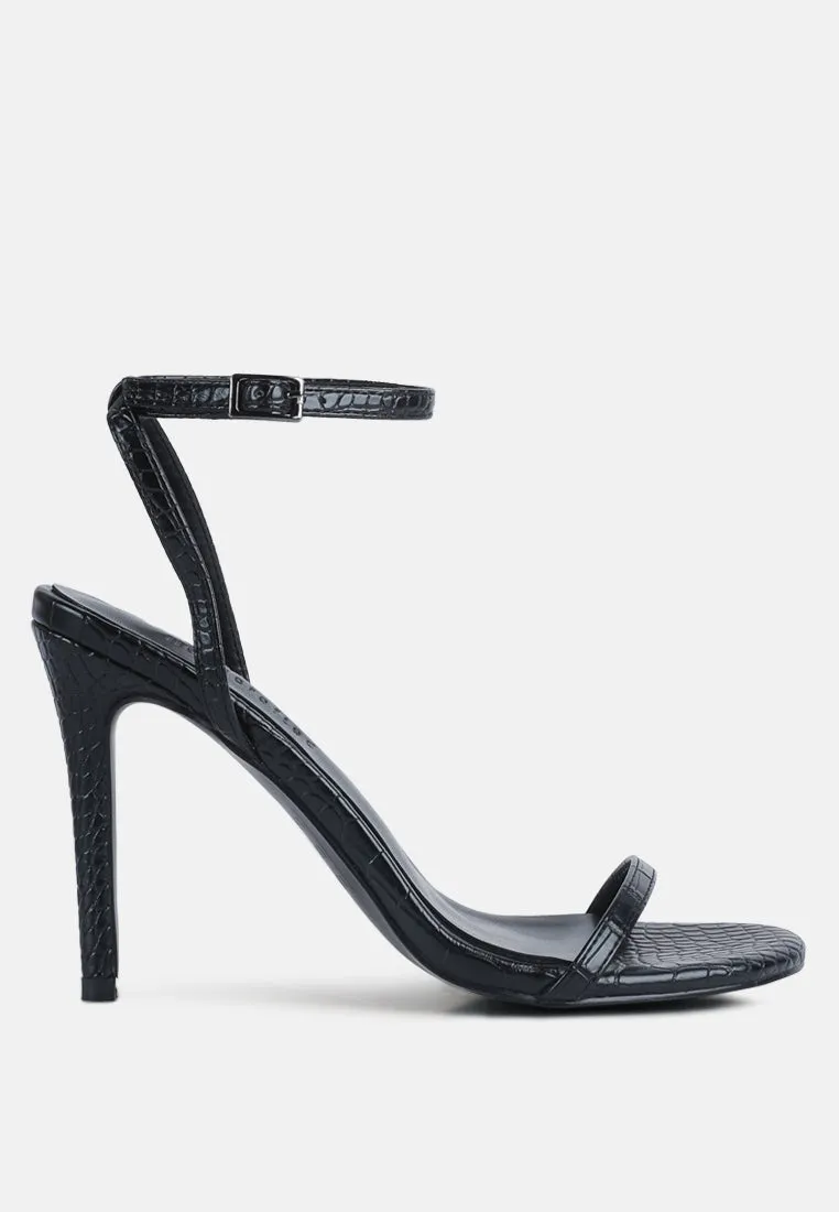 Blondes Croc High Heeled Sandal By Ruw