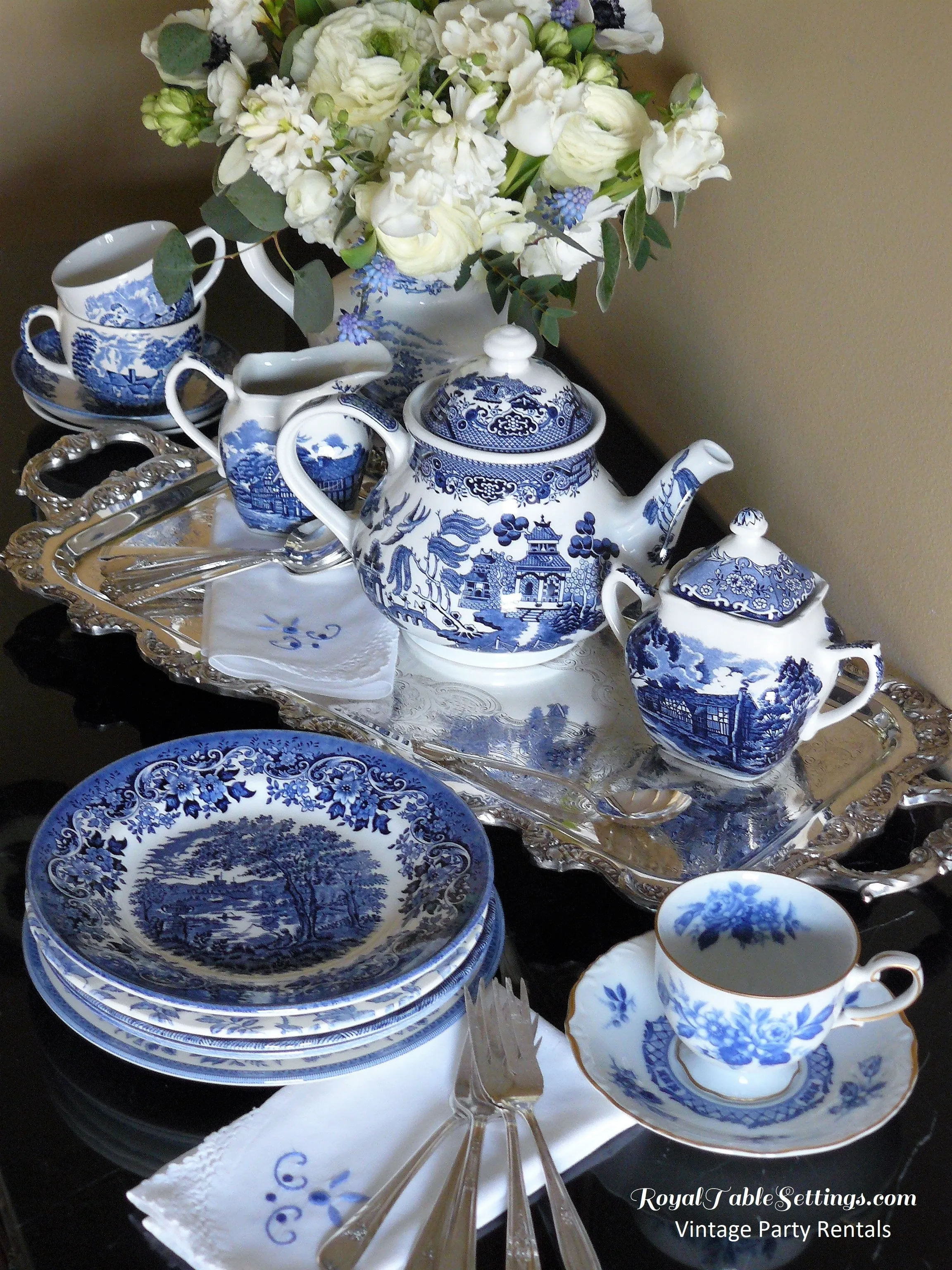 Blue & White Salad Plates