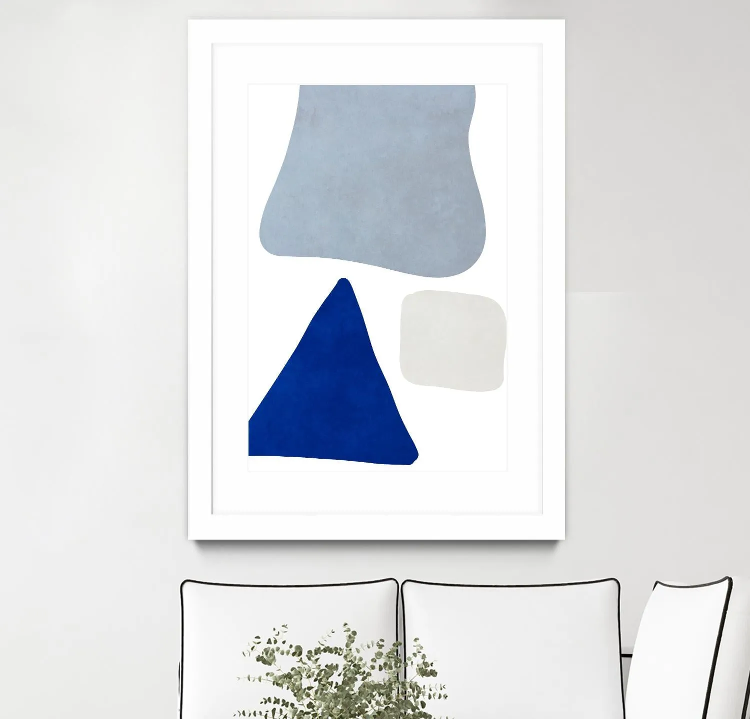 Blue Simple Shapes I