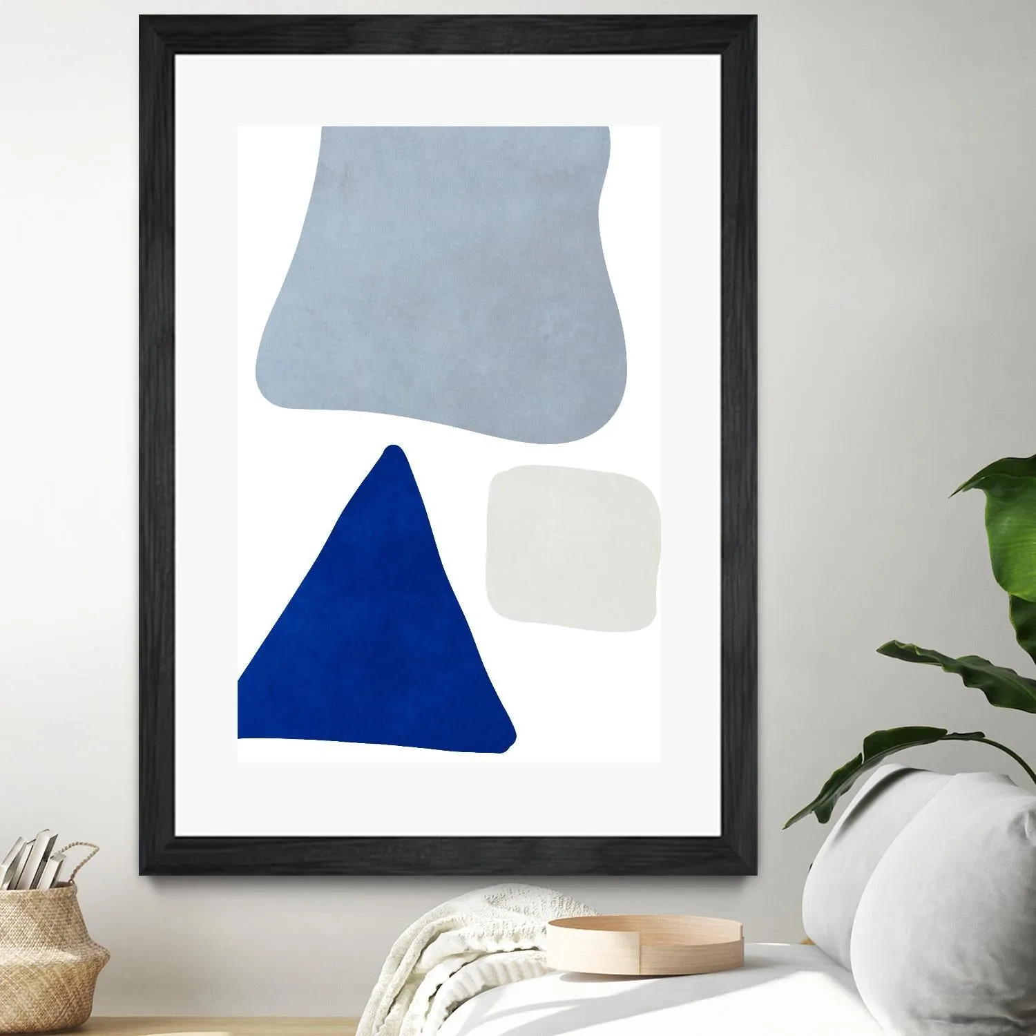 Blue Simple Shapes I