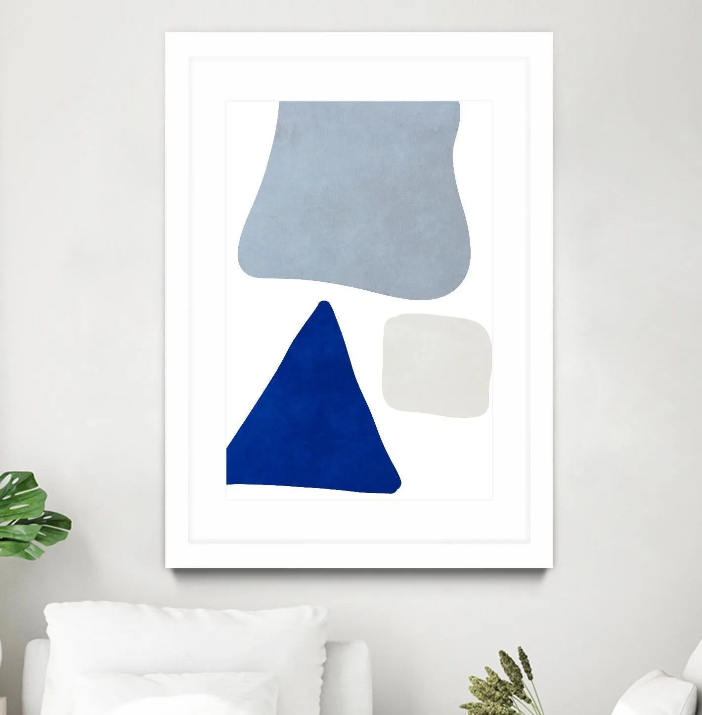 Blue Simple Shapes I