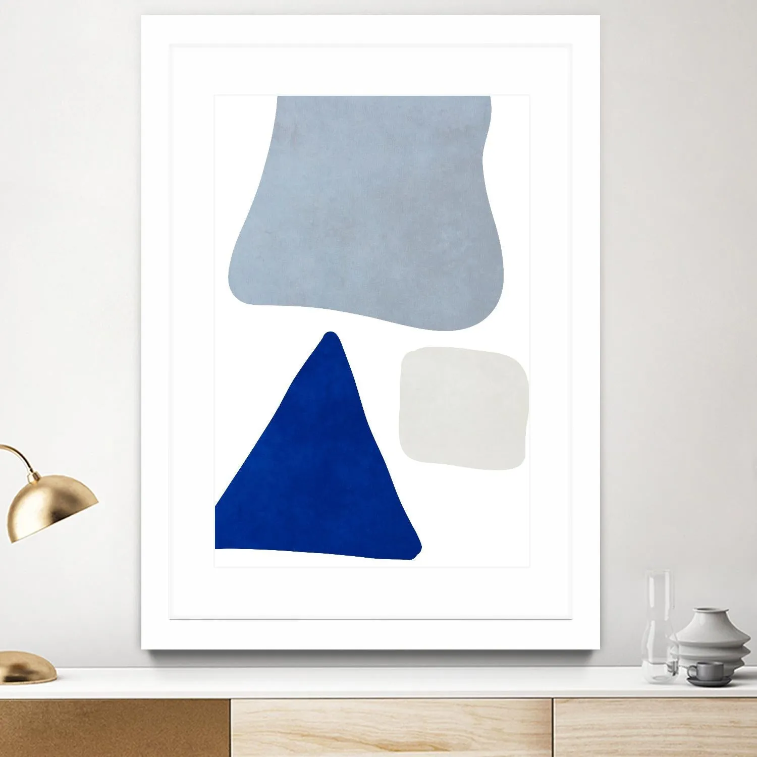 Blue Simple Shapes I