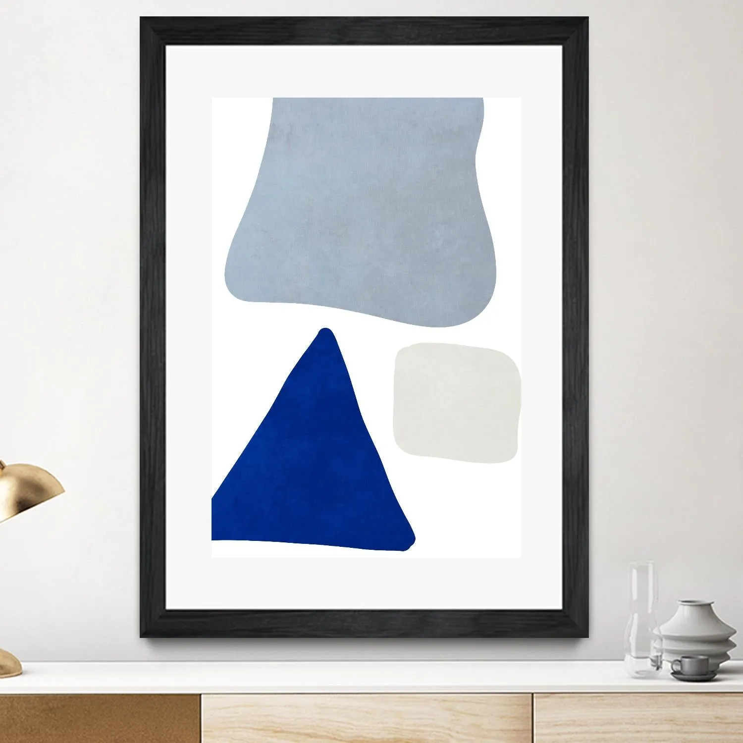 Blue Simple Shapes I