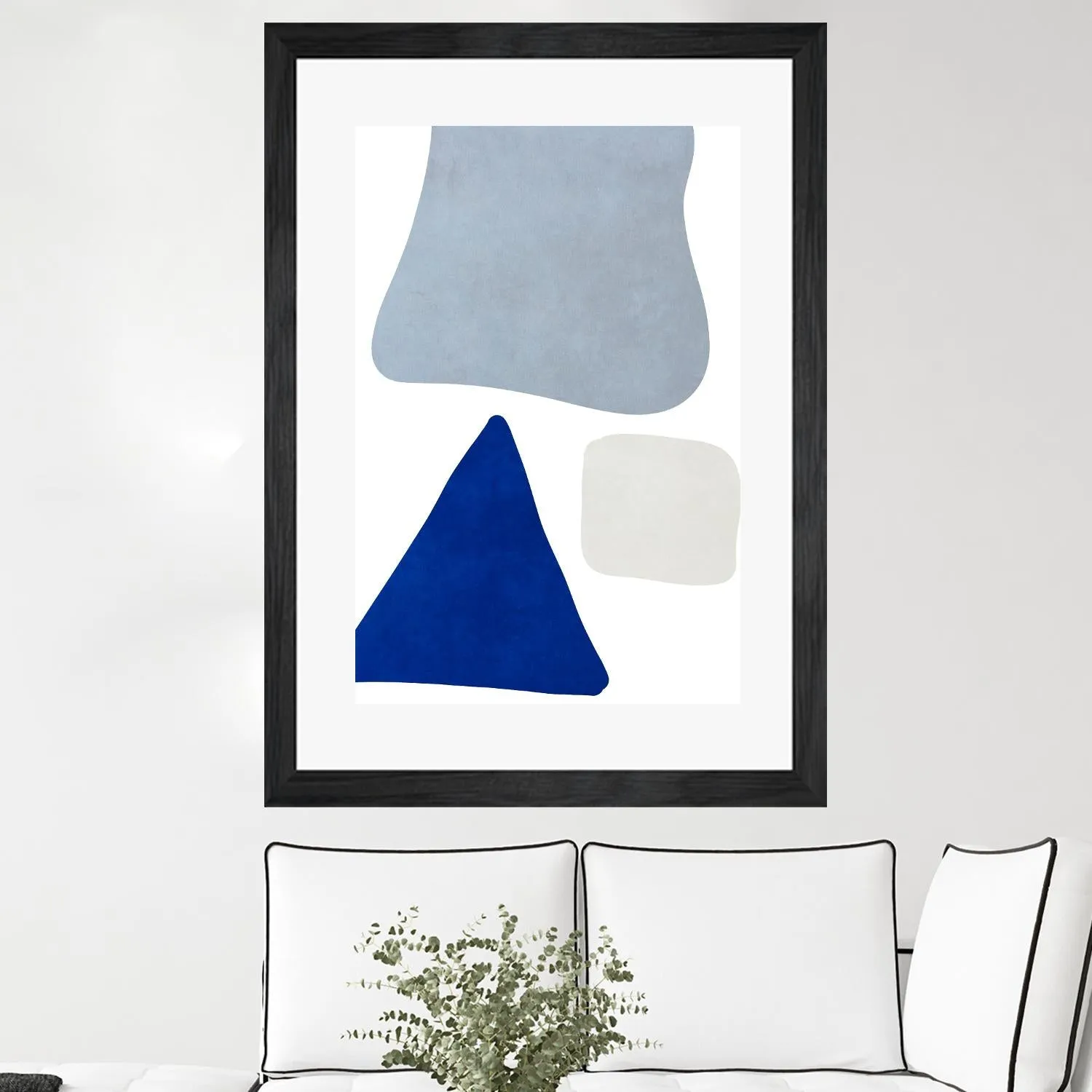 Blue Simple Shapes I