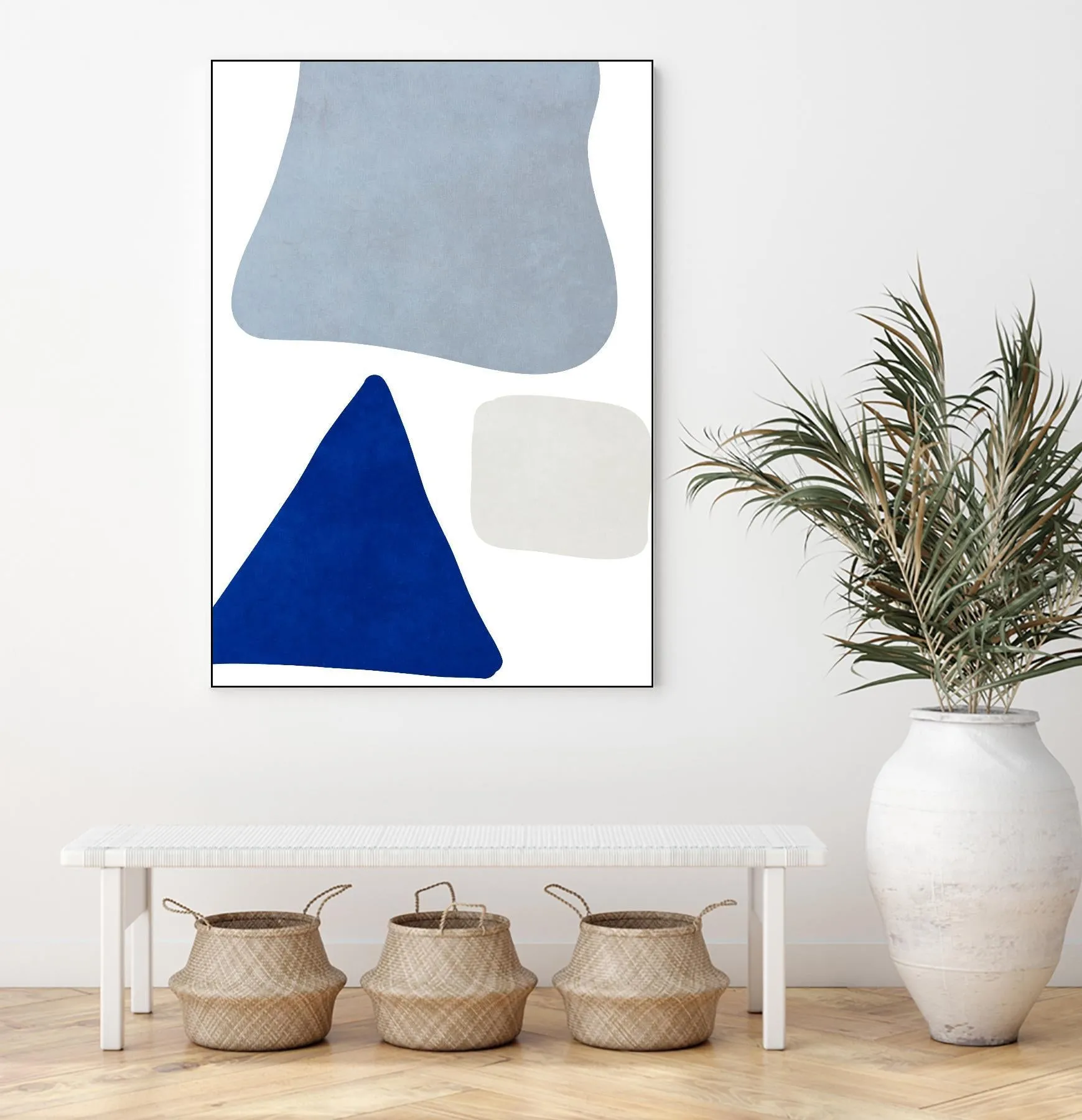 Blue Simple Shapes I