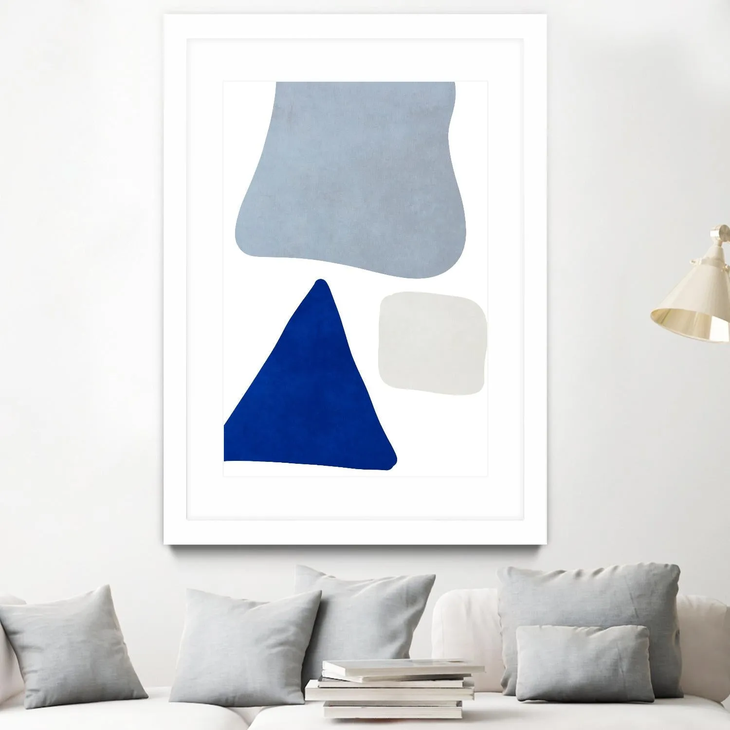 Blue Simple Shapes I