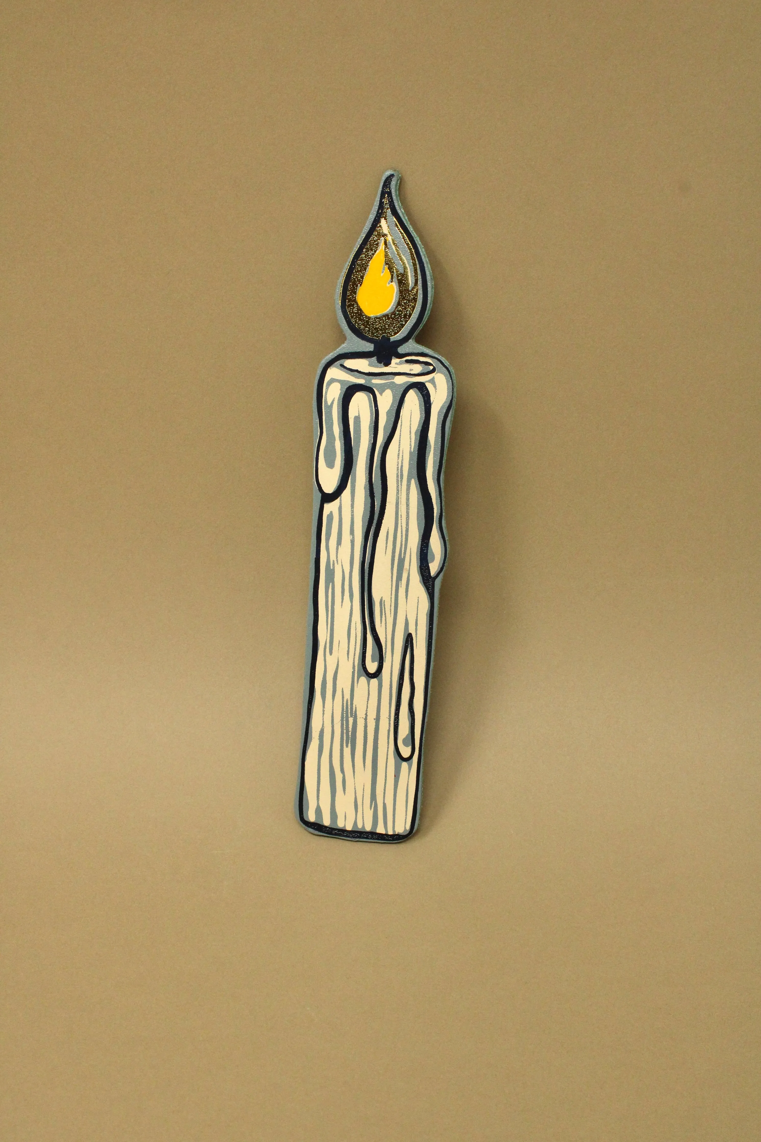 Candle Leather Bookmark