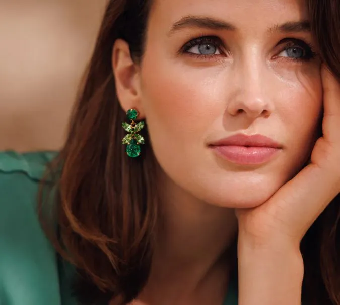 Caroline Svedbom Mini Dione Majestic Green Earrings