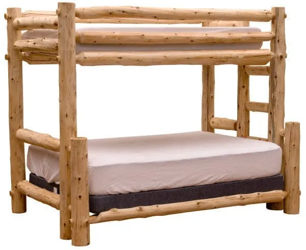 Cedar Log Bunk Beds