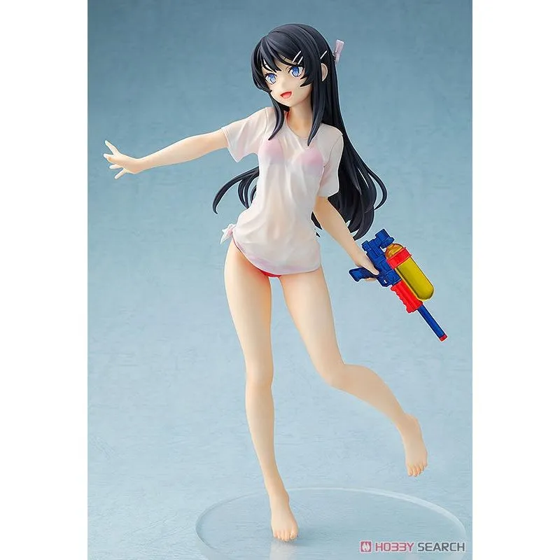 Chara-ani Rascal Does Not Dream of Bunny Girl Senpai: Mai Sakurajima (Water Gun Date Ver.) 1:7 Scale PVC Figure