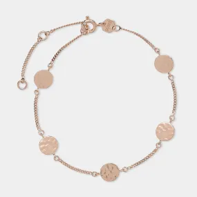 Éclipse Bracelet Discs Chain Rose Gold Plated