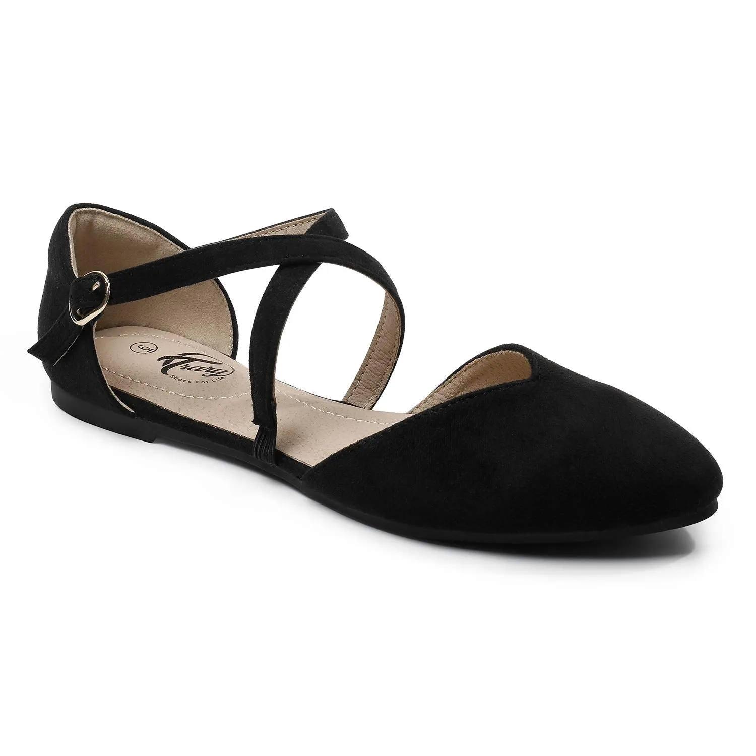 Criss Cross Strap Ballet Flat