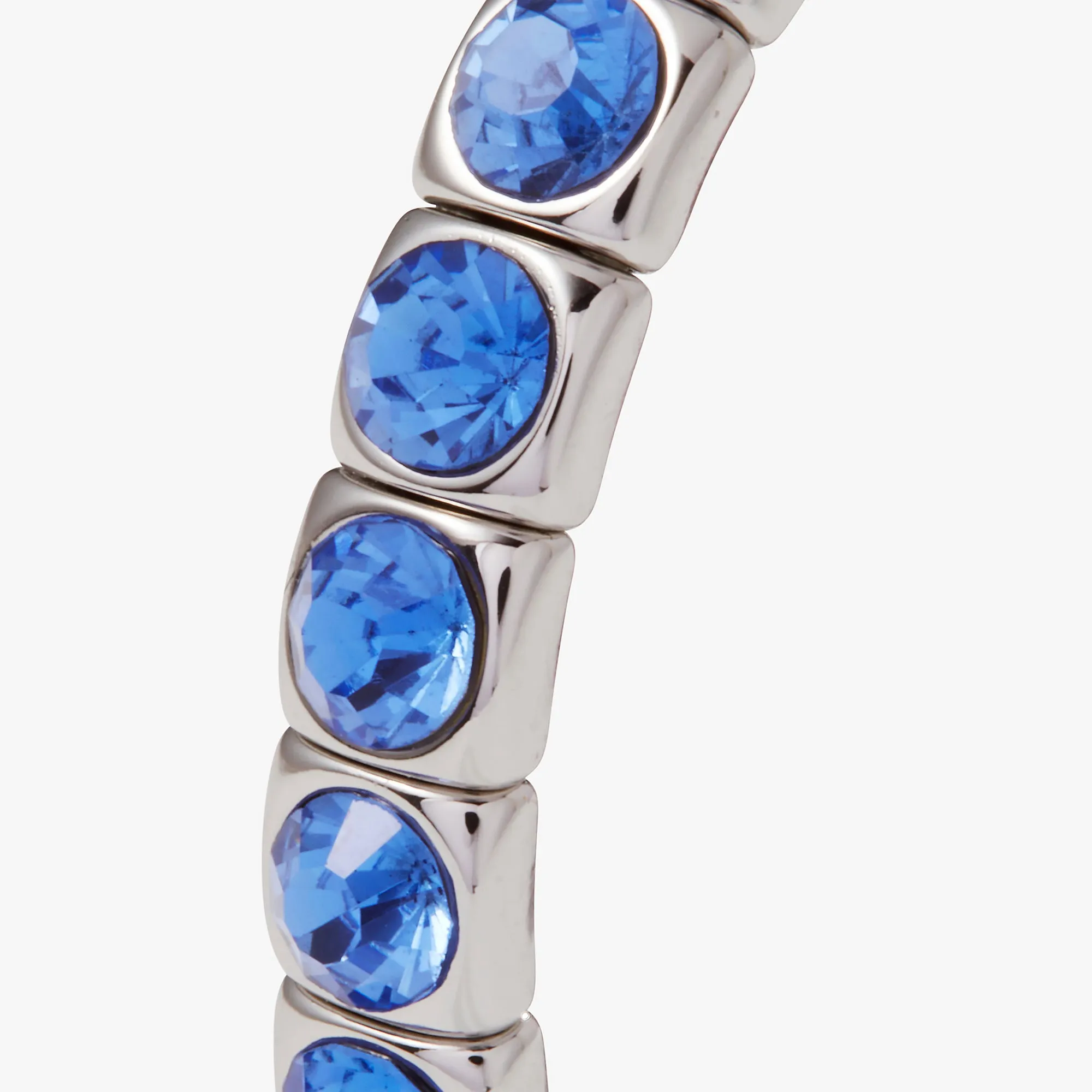 Crystal Stretch Bracelet, Sapphire