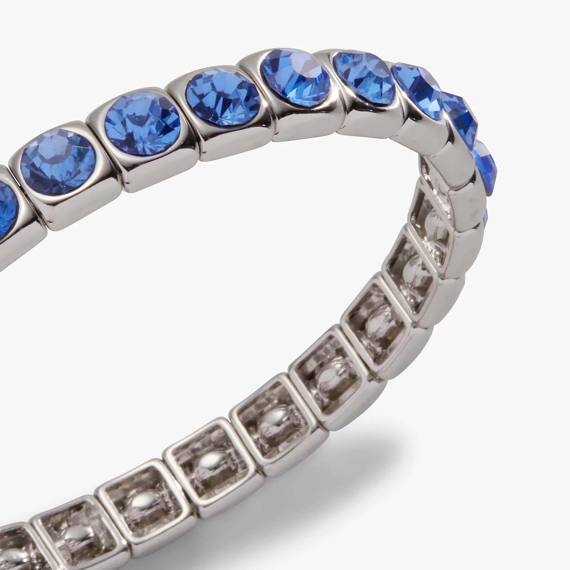 Crystal Stretch Bracelet, Sapphire