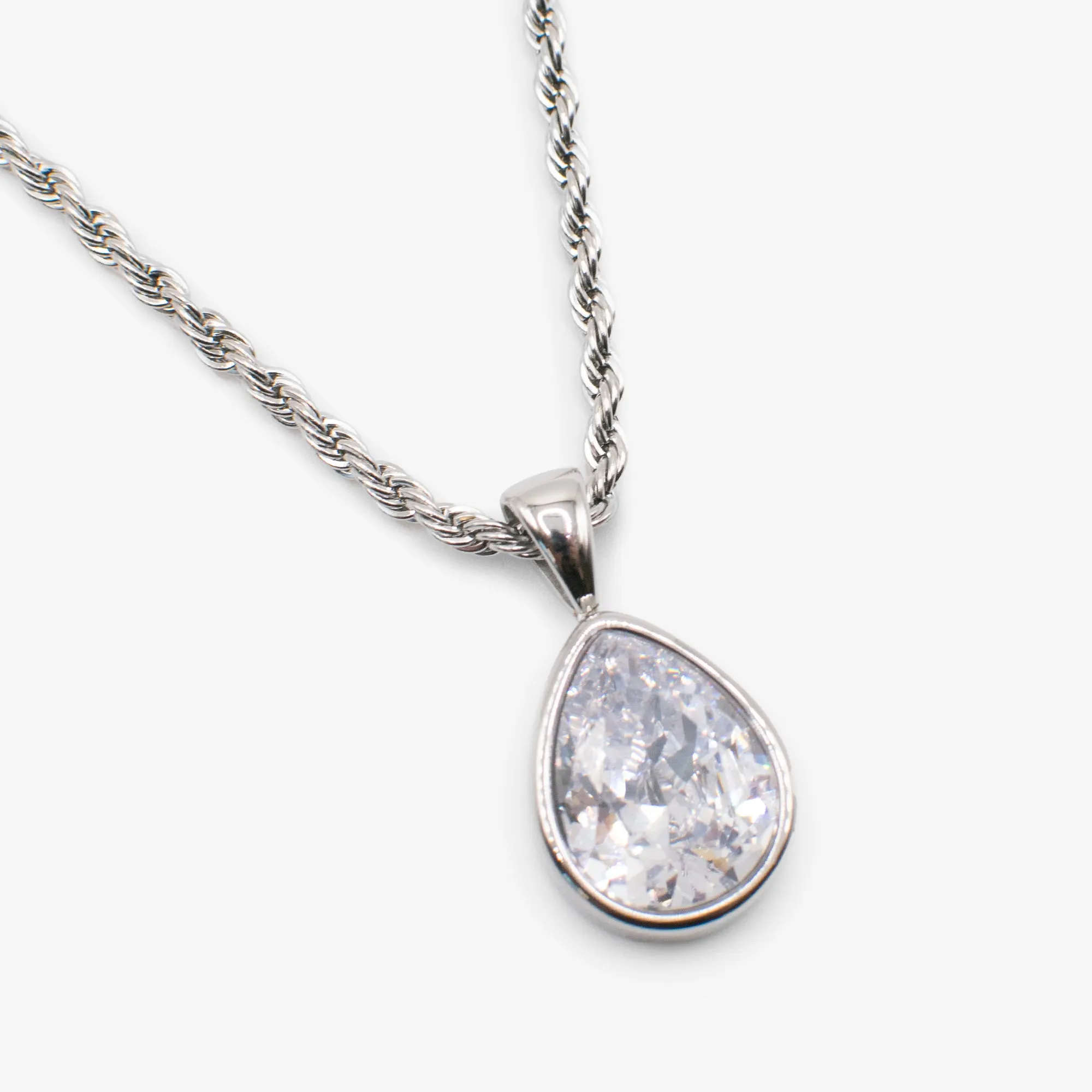 Crystal Teardrop Necklace