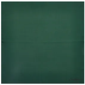 Dark Green Silk Fine Twill Pocket Square