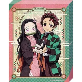 Demon Slayer Kimetsu No Yaiba Tanjiro and Nezuko Artboard Jigsaw Puzzle - Canvas Style