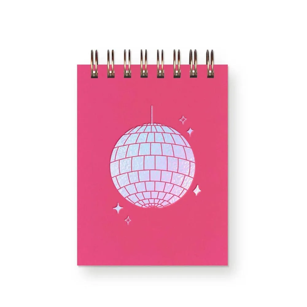 Disco Ball Mini Jotter Notebook