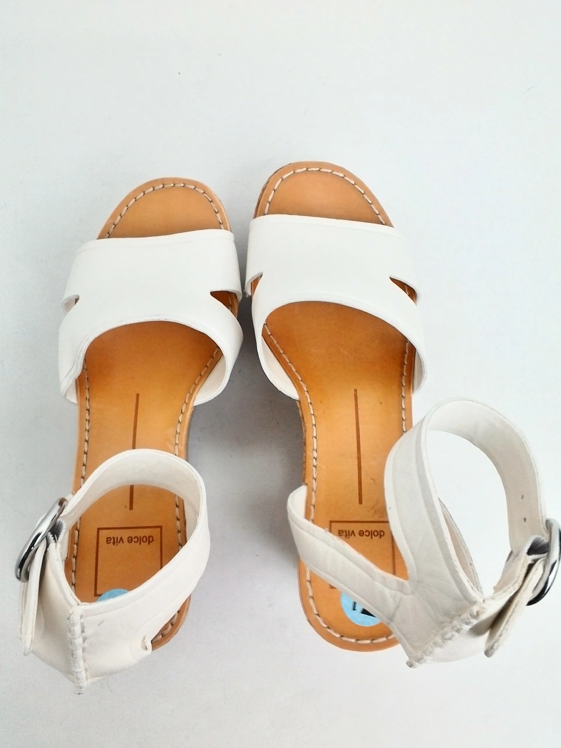 Dolce Vita Women's White Platform Sandals Size 7.5