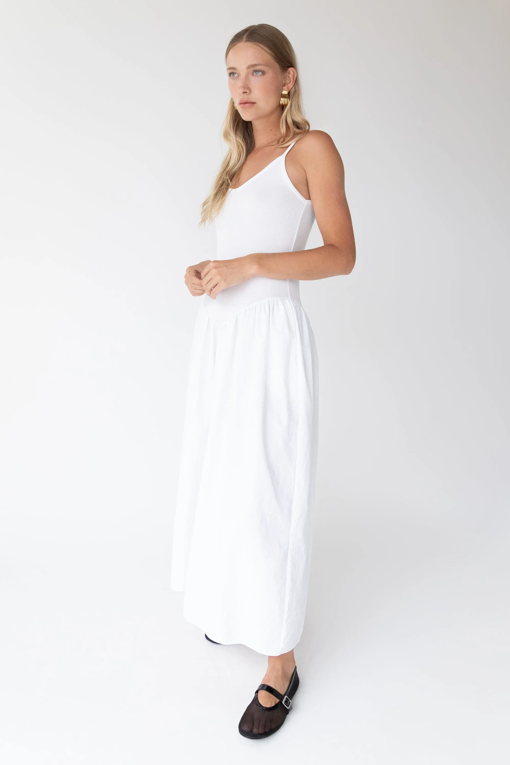 DROP WAIST MAXI DRESS