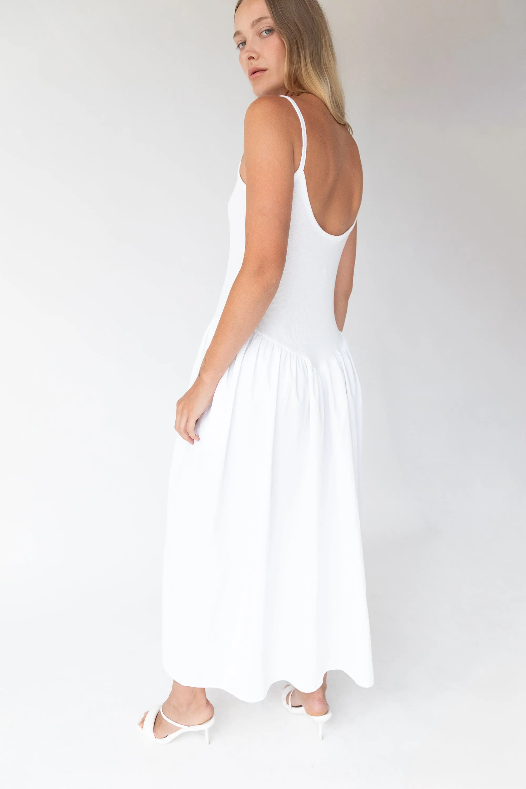 DROP WAIST MAXI DRESS