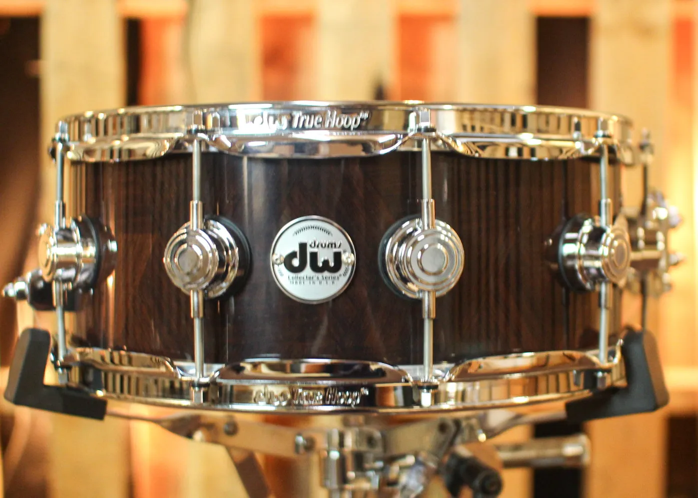 DW 5x14 Collector's Purpleheart VLT Escher Tessellation Snare Drum - SO#1119646