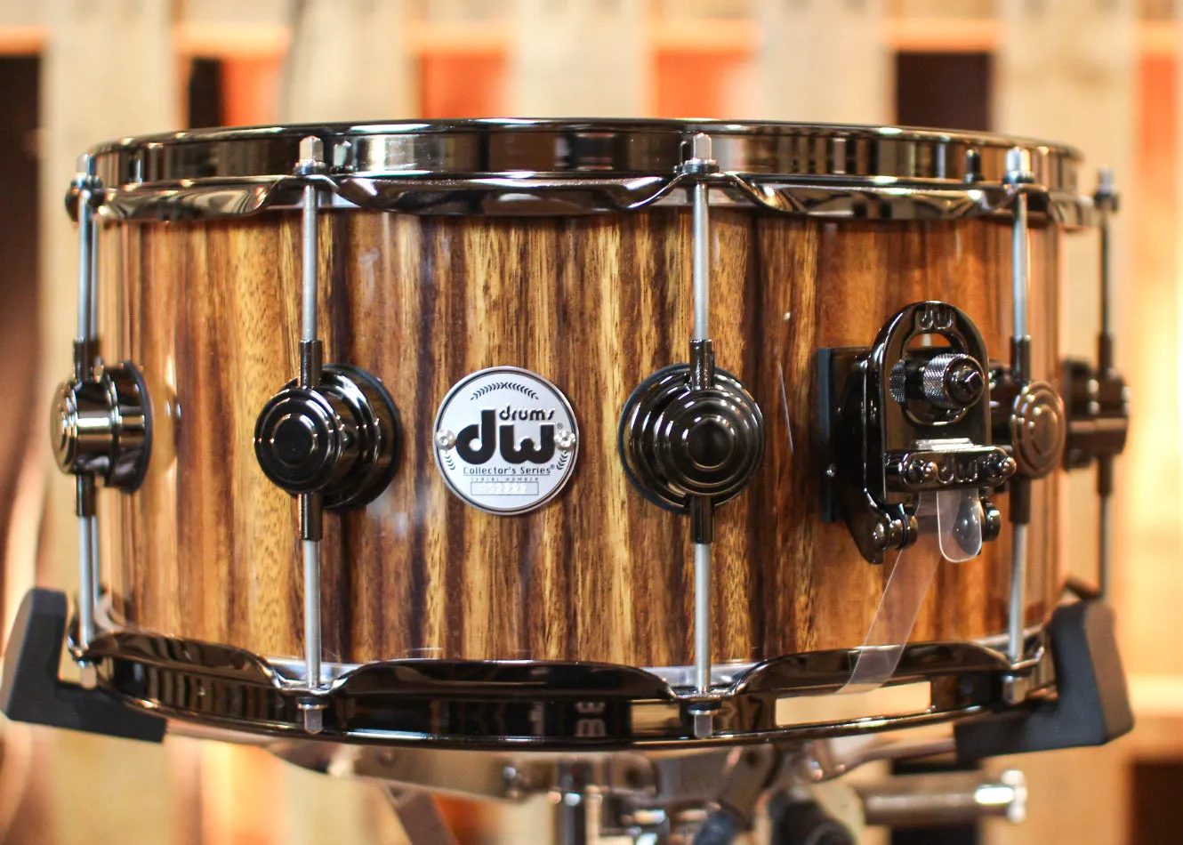 DW 6.5x14 Collector's Maple 333 Monkey Pod Snare Drum - SO#1234293