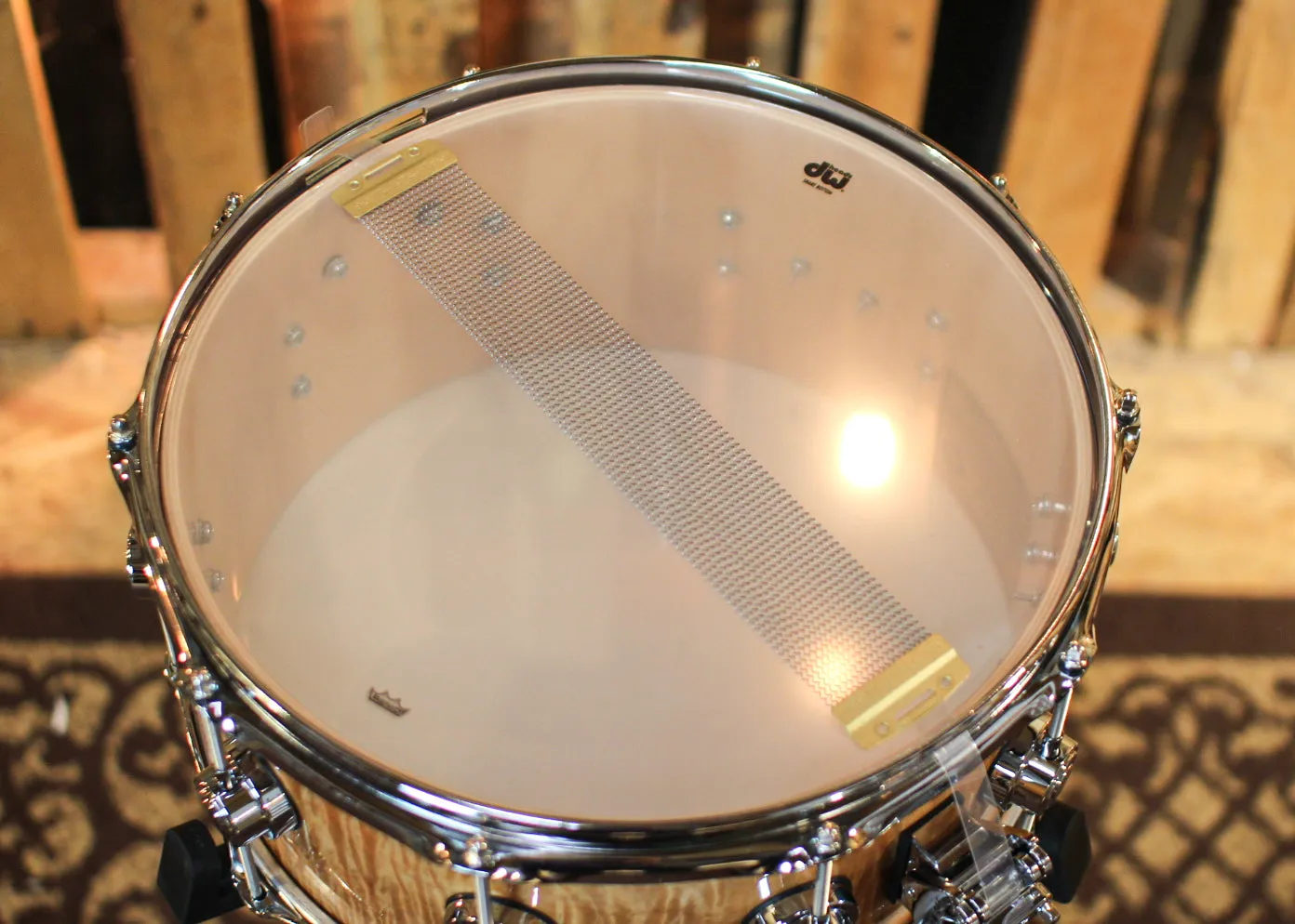 DW 6.5x14 Collector's Maple 333 Super Curly Maple Snare Drum - SO#1344449