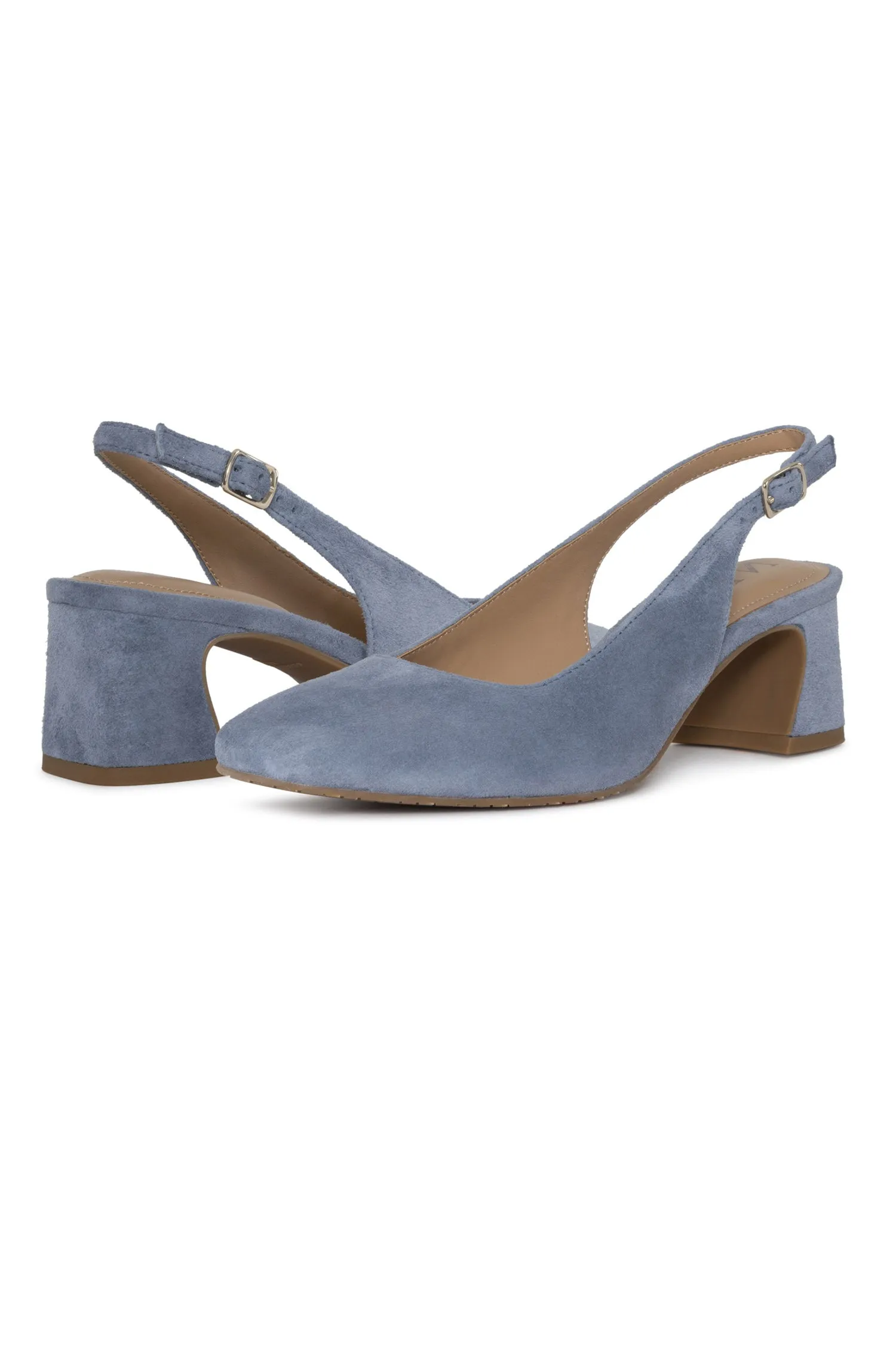 Faelynn Slingback Heels - Blue