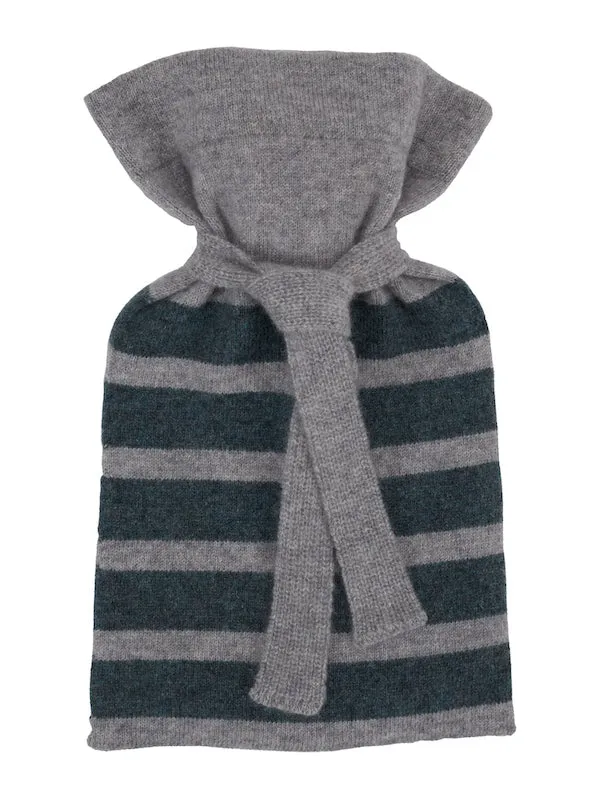 Flannel Grey Cashmere Mini Hot Water Bottle