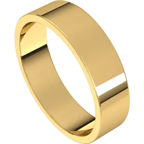 Flat Men's Wedding Band