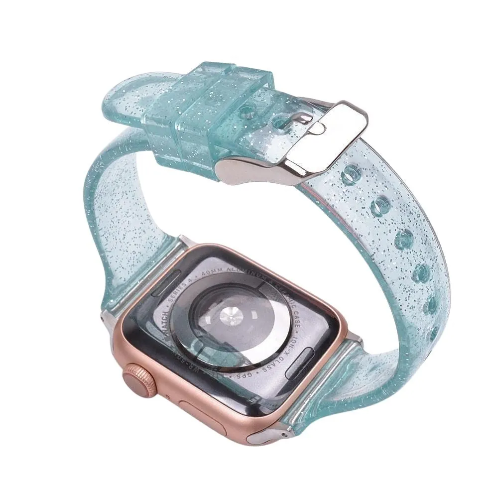 Glitter Silicone Watch Strap for Apple Watch