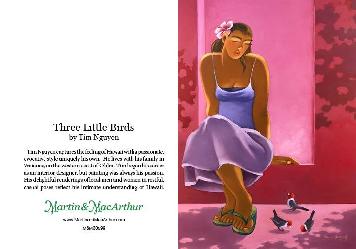 Greeting Card "Three Little Birds" by Tim Nguyen