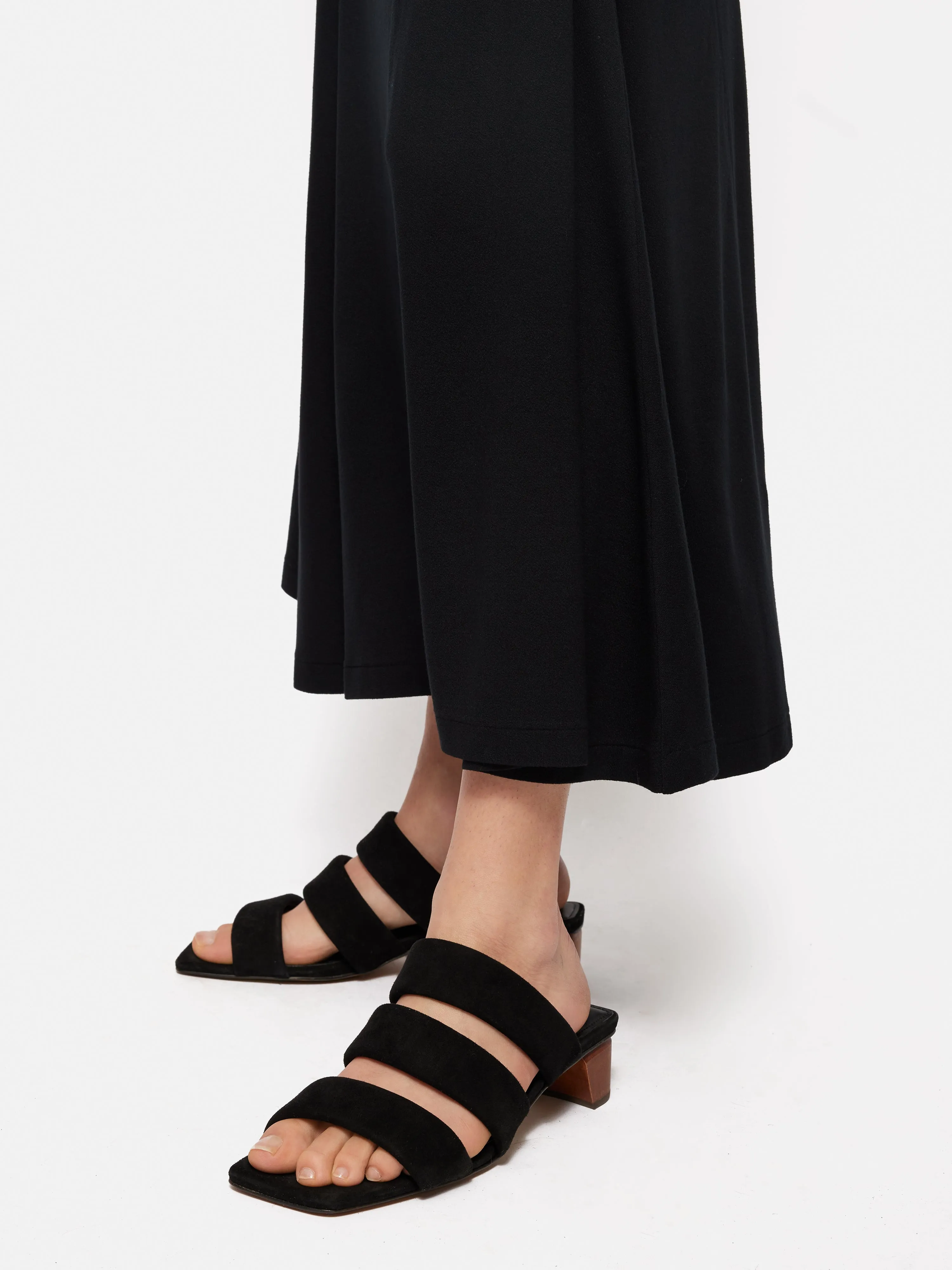 Henley Heeled Sandal | Black