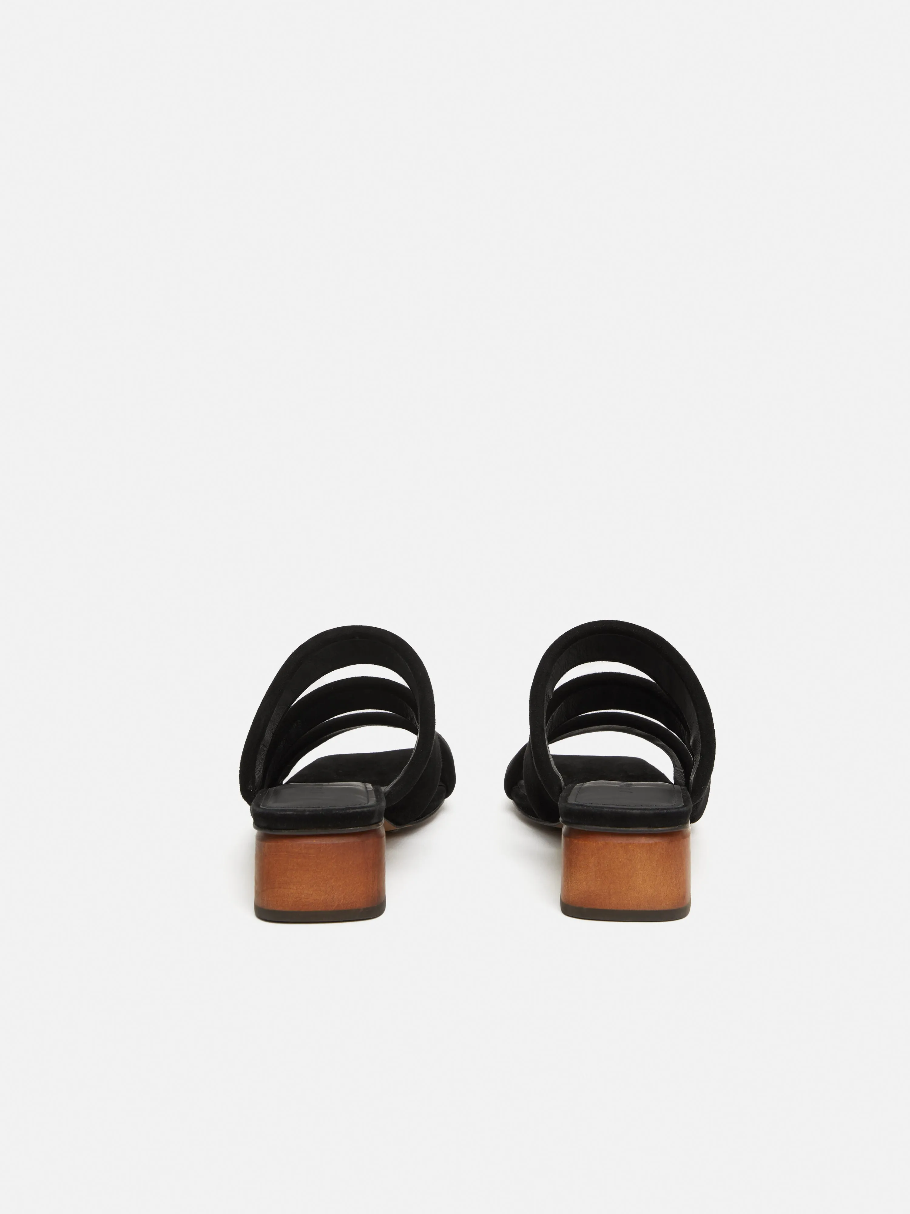 Henley Heeled Sandal | Black