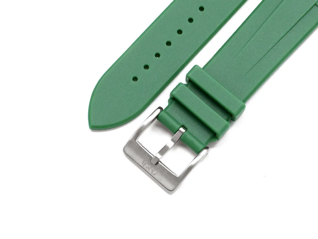 Hitori Green Rubber Strap