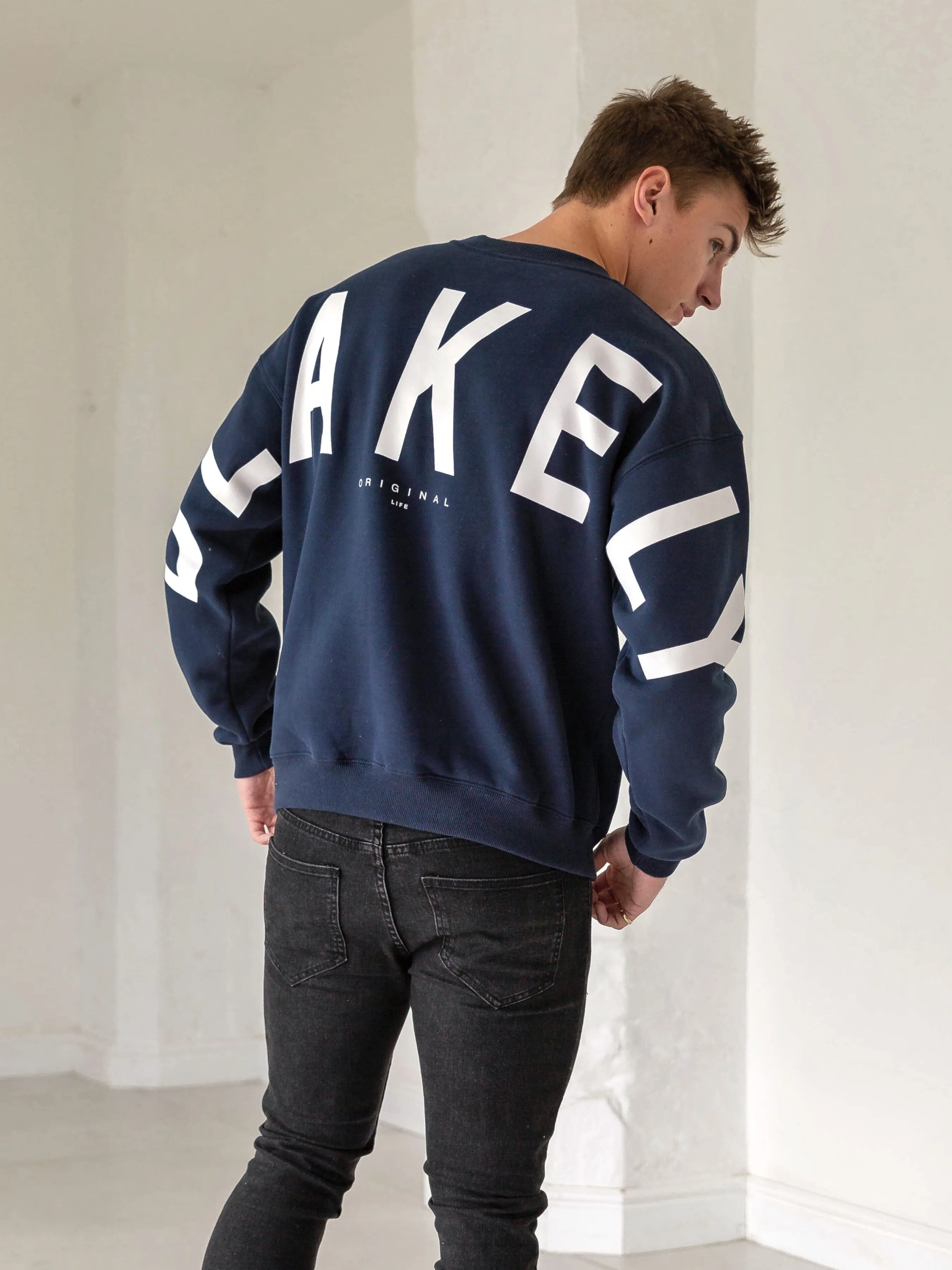 Idris Oversized Jumper - Dark Navy