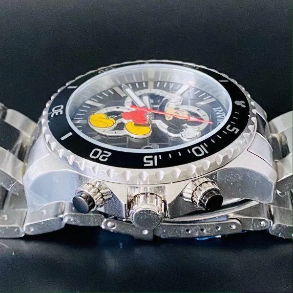 Invicta Disney Mickey Diver Chronograph 52mm 100m Waterproof Date Watch for Men Women