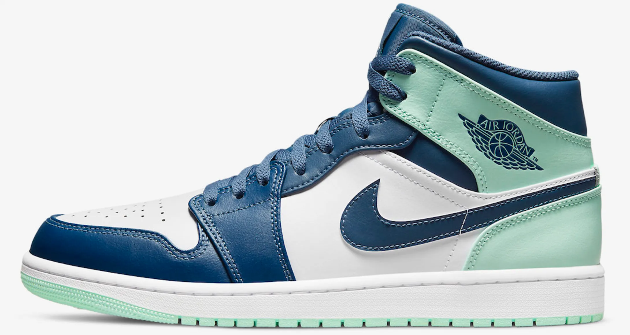 JORDAN 1 MID MYSTIC NAVY MINT FOAM